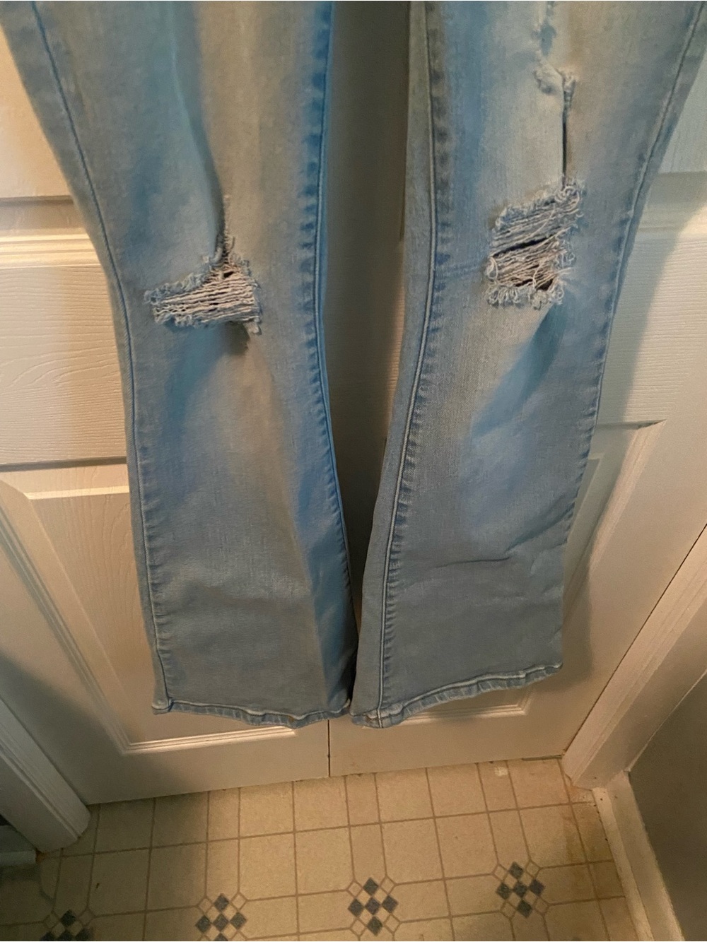 KanCan Light Blue Distressed Flare Jeans - Picture 2 of 8